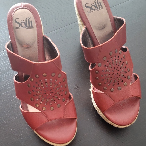 Söfft wedge sandals leather - Picture 6 of 6